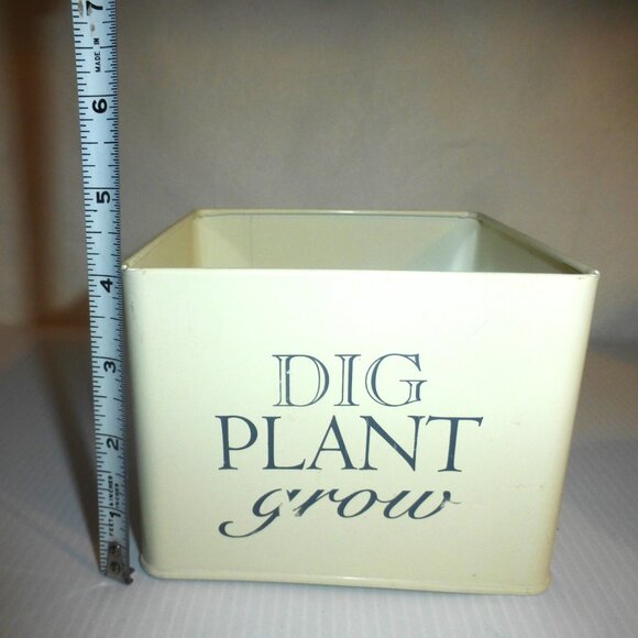 3 PLANTERS Garden Planter Gardener COFFEE MUG Steel Cup Garden Seeds Bulbs Plant - Picture 7 of 10